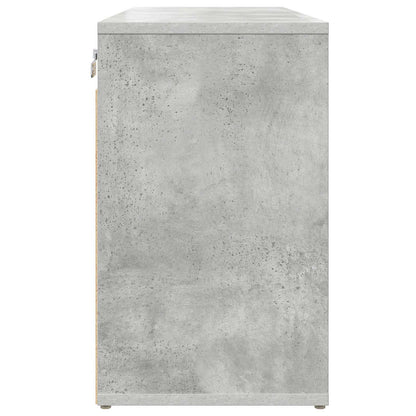Skříň Na Obuv 77,5 X 30 X 51 Cm Kompozitní Dřevo Betonová Šedá