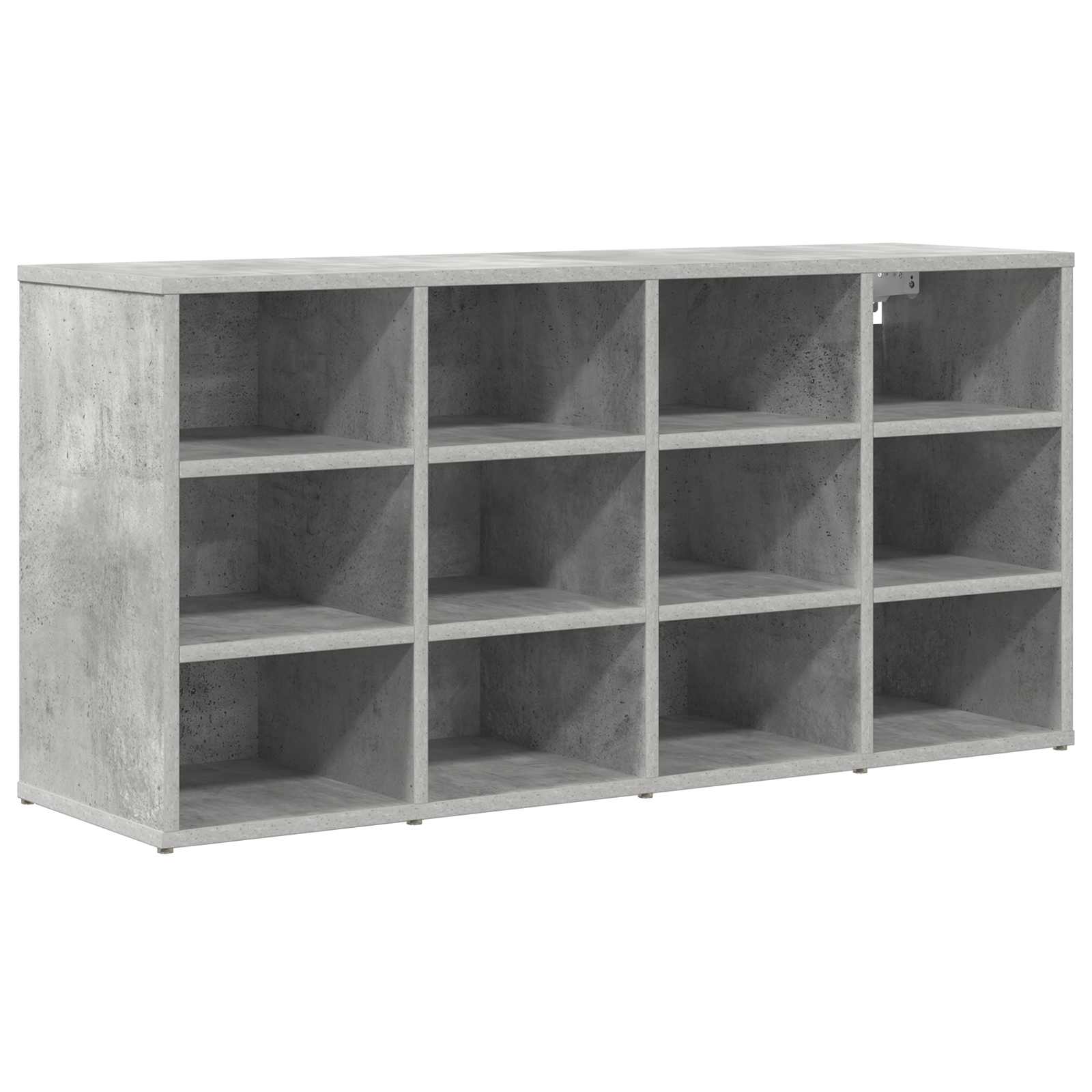 Skříň Na Obuv 103 X 30 X 51 Cm Kompozitní Dřevo Betonová Šedá