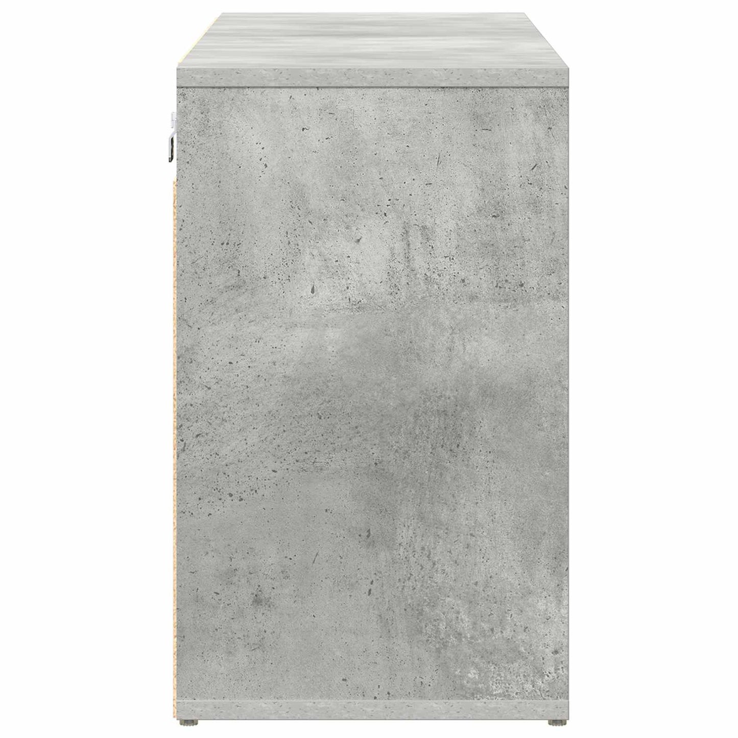 Skříň Na Obuv 103 X 30 X 51 Cm Kompozitní Dřevo Betonová Šedá