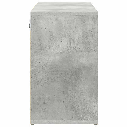 Skříň Na Obuv 103 X 30 X 51 Cm Kompozitní Dřevo Betonová Šedá