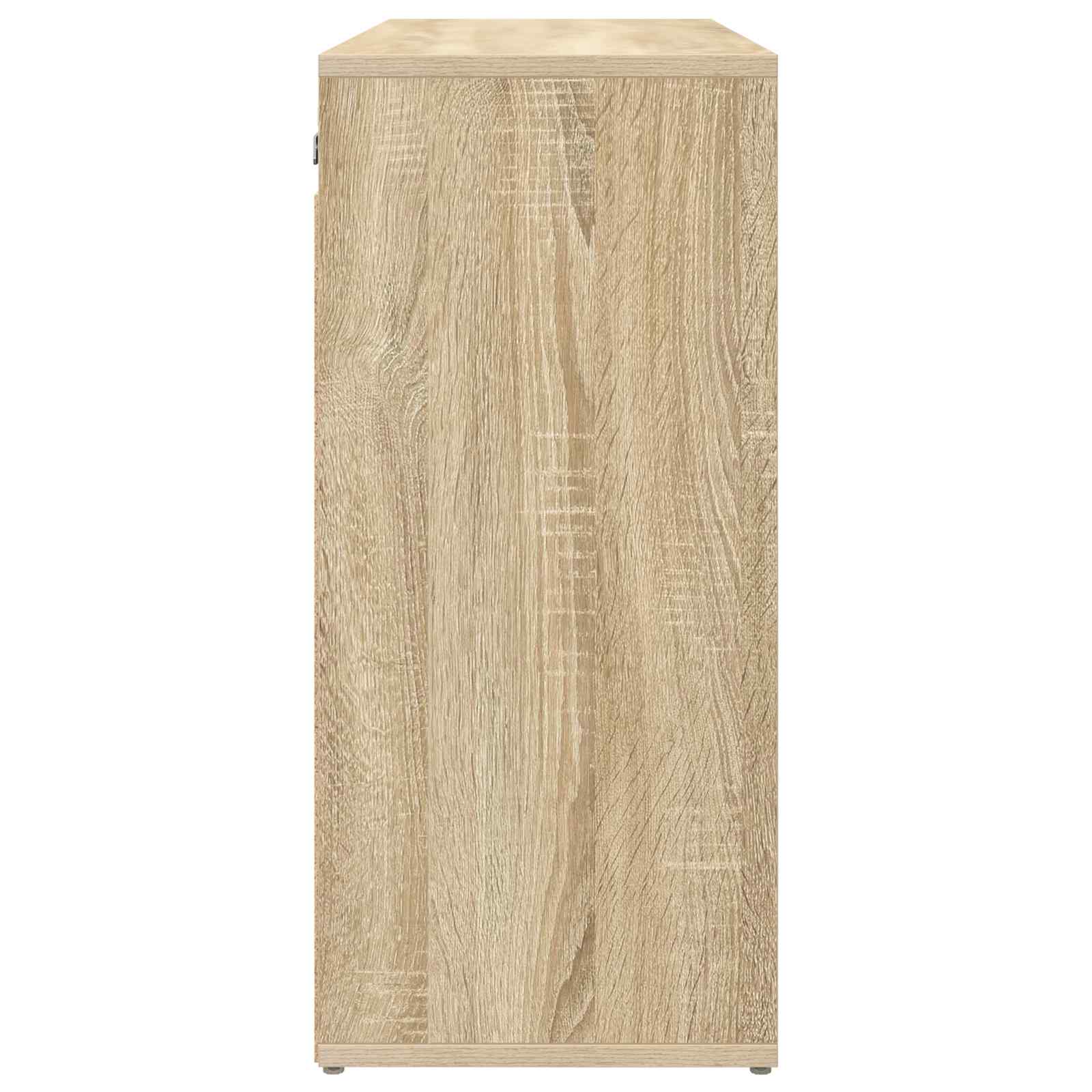 Skříň Na Obuv 77,5 X 30 X 67 Cm Kompozitní Dřevo Sonoma Dub