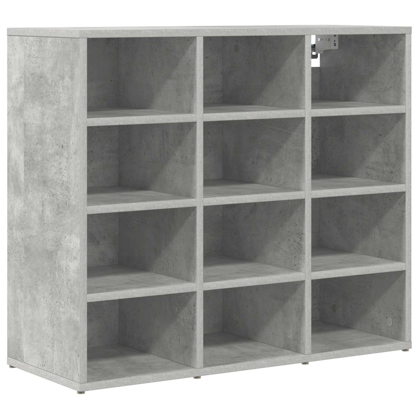 Skříň Na Obuv 77,5 X 30 X 67 Cm Kompozitní Dřevo Betonová Šedá