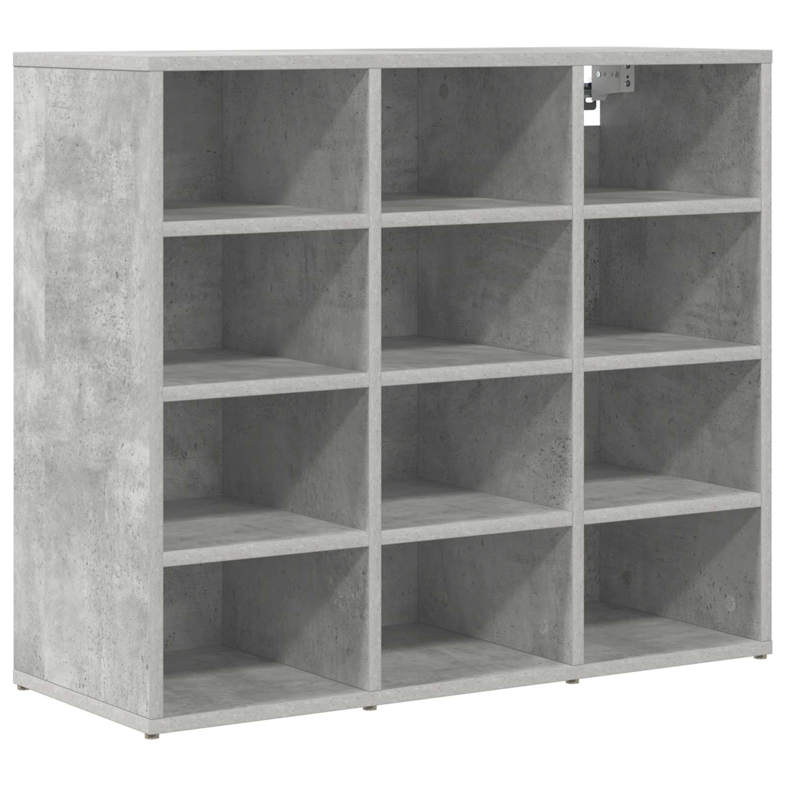 Skříň Na Obuv 77,5 X 30 X 67 Cm Kompozitní Dřevo Betonová Šedá