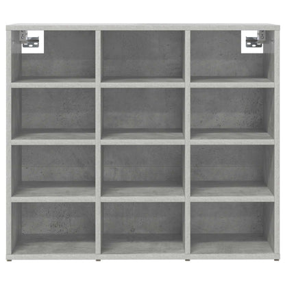 Skříň Na Obuv 77,5 X 30 X 67 Cm Kompozitní Dřevo Betonová Šedá