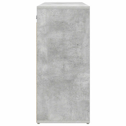 Skříň Na Obuv 77,5 X 30 X 67 Cm Kompozitní Dřevo Betonová Šedá
