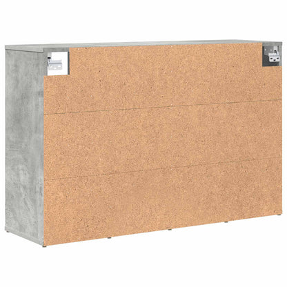 Skříň Na Obuv 103 X 30 X 67 Cm Kompozitní Dřevo Betonová Šedá