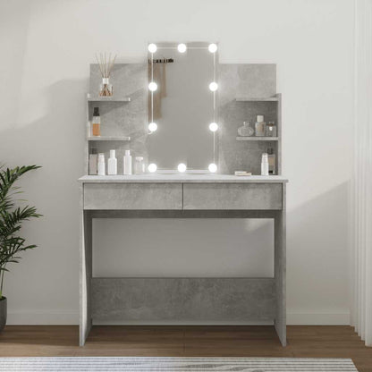 Toaletní Stolek S Led 96 X 40 X 142 Cm