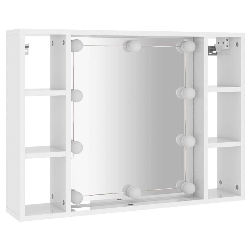 Zrcadlová Skříňka S Led 76X15X55 Cm