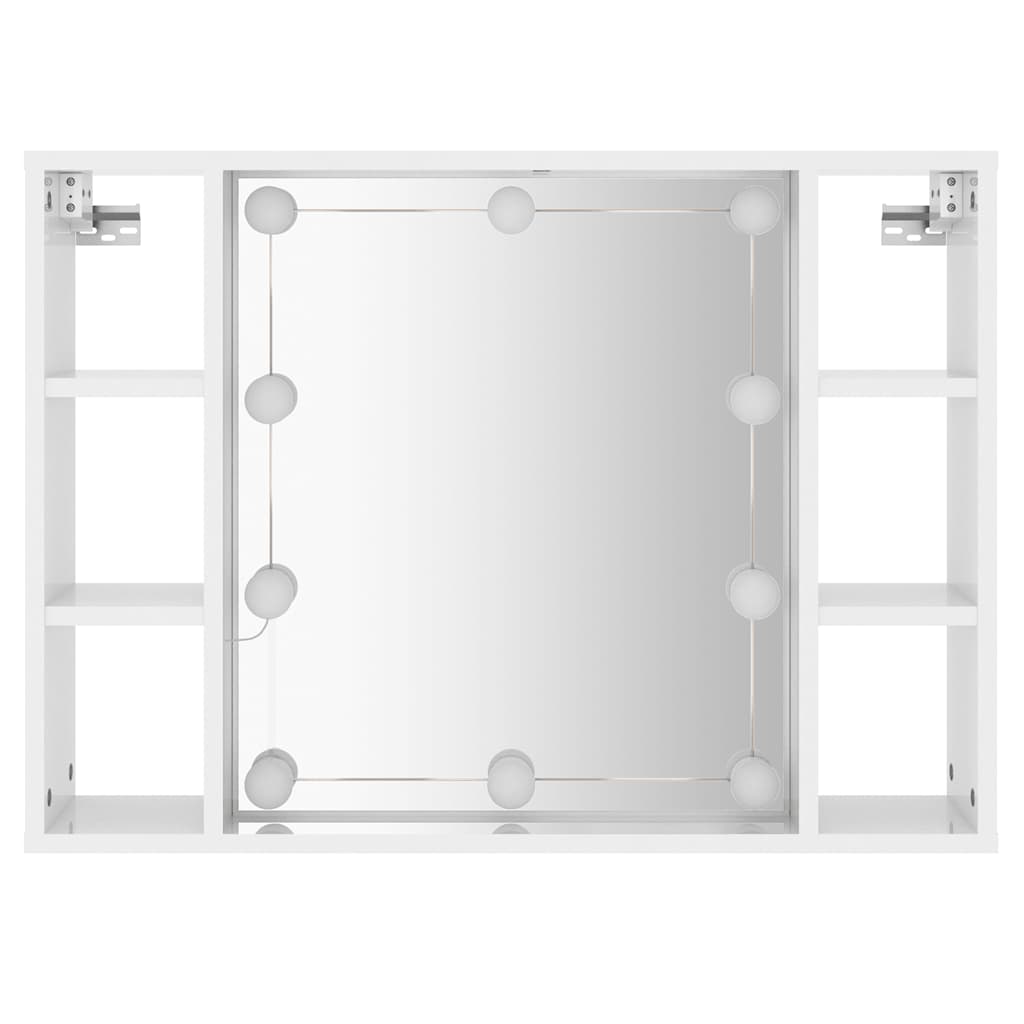 Zrcadlová Skříňka S Led 76X15X55 Cm