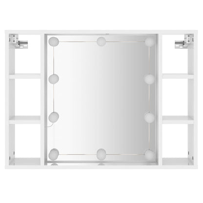 Zrcadlová Skříňka S Led 76X15X55 Cm