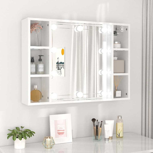 Zrcadlová Skříňka S Led 76X15X55 Cm