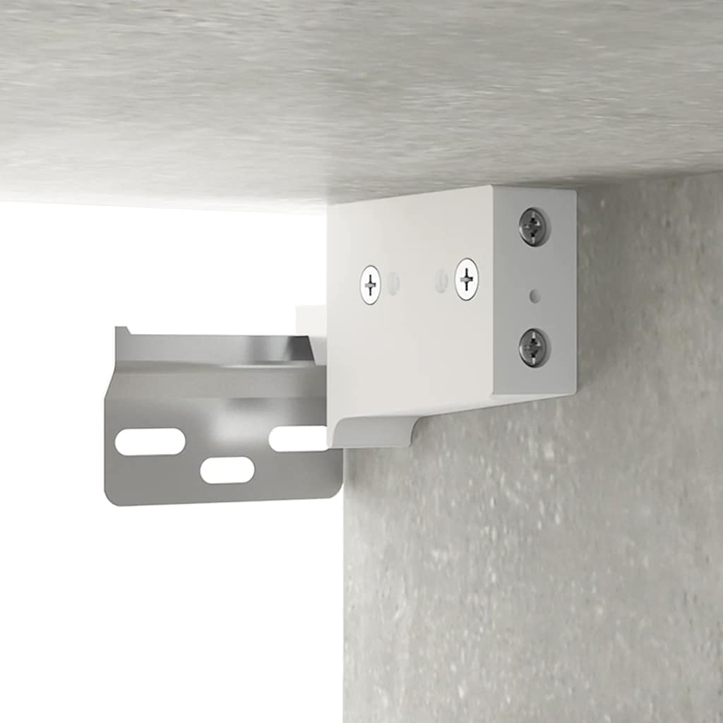 Zrcadlová Skříňka S Led Betonově Šedá 91 X 15 X 76,5 Cm