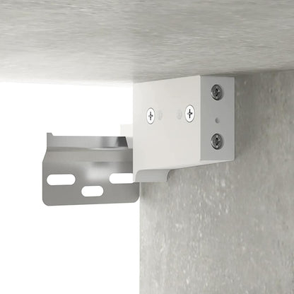 Zrcadlová Skříňka S Led Betonově Šedá 91 X 15 X 76,5 Cm