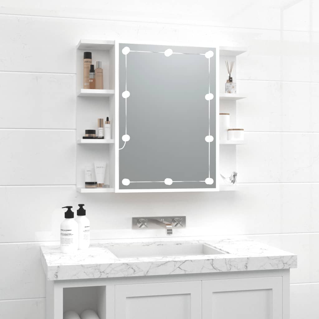 Zrcadlová Skříňka S Led 70 X 16,5 X 60 Cm