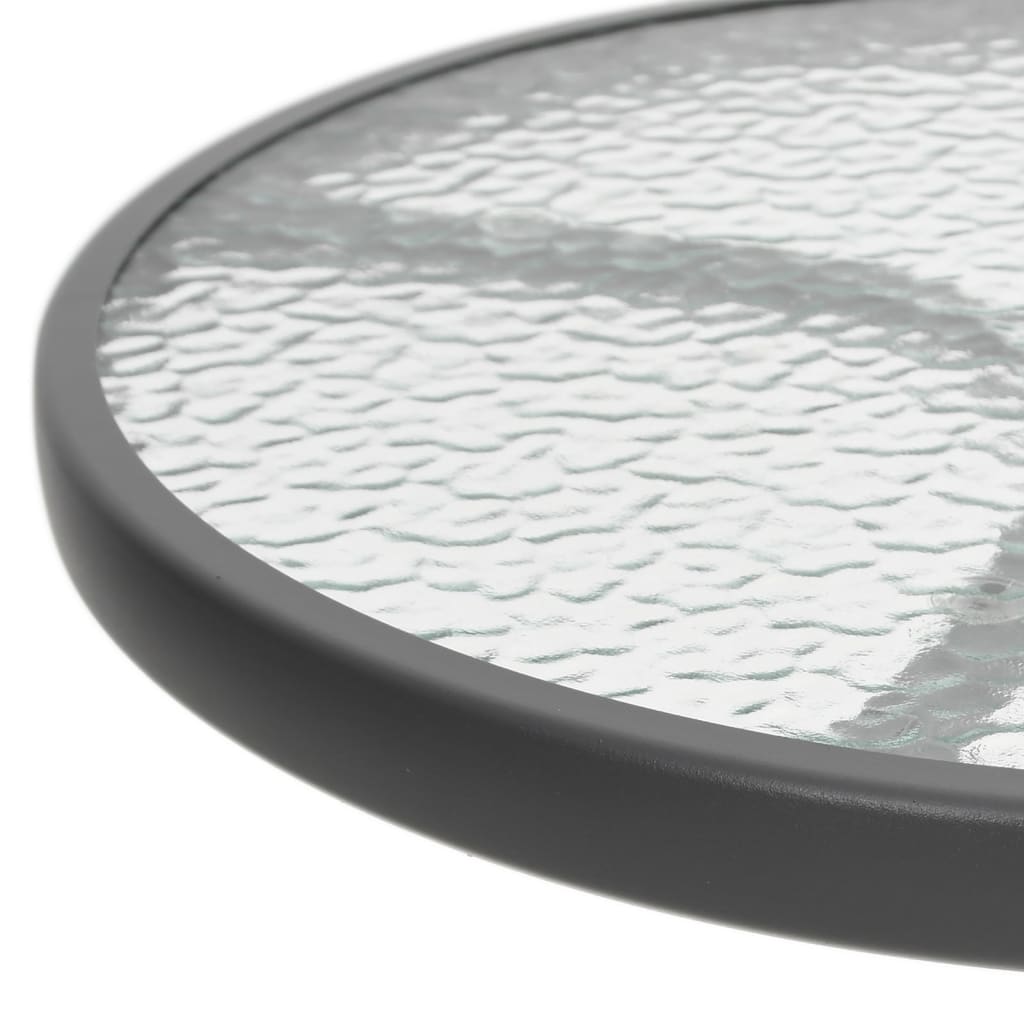 Zahradní Stůl Ø50 X 71 Cm Ocel Antracitový