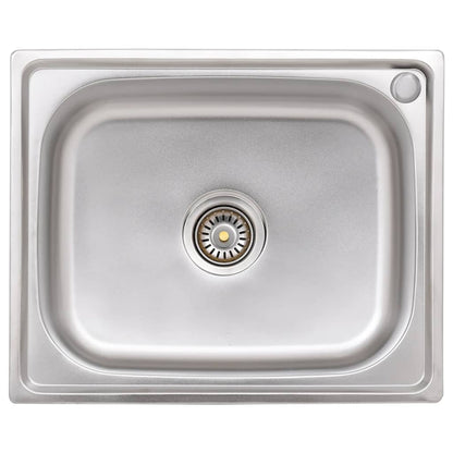 Kempingový Dřez Jednoduchý Nerezová Ocel