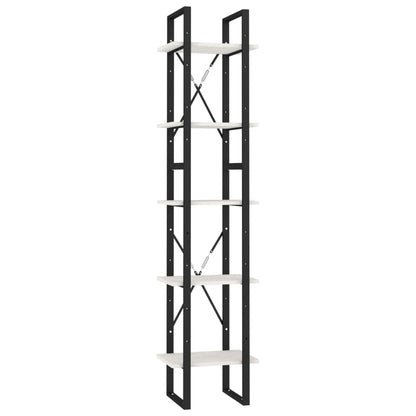 Knihovna S 5 Policemi 40 X 30 X 175 Cm Borové Dřevo