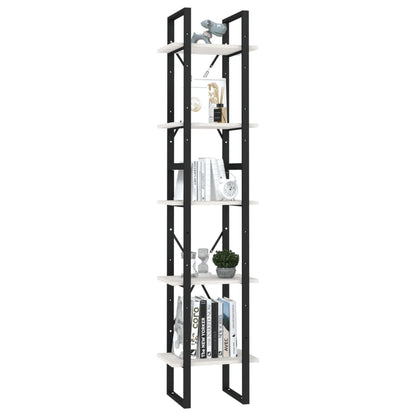Knihovna S 5 Policemi 40 X 30 X 175 Cm Borové Dřevo
