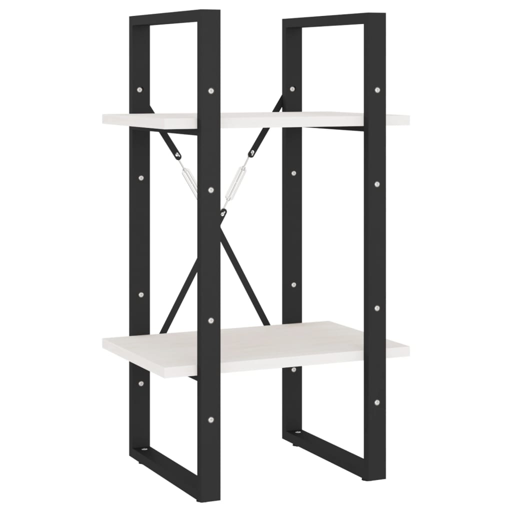 Knihovna S 5 Policemi 40 X 30 X 175 Cm Borové Dřevo