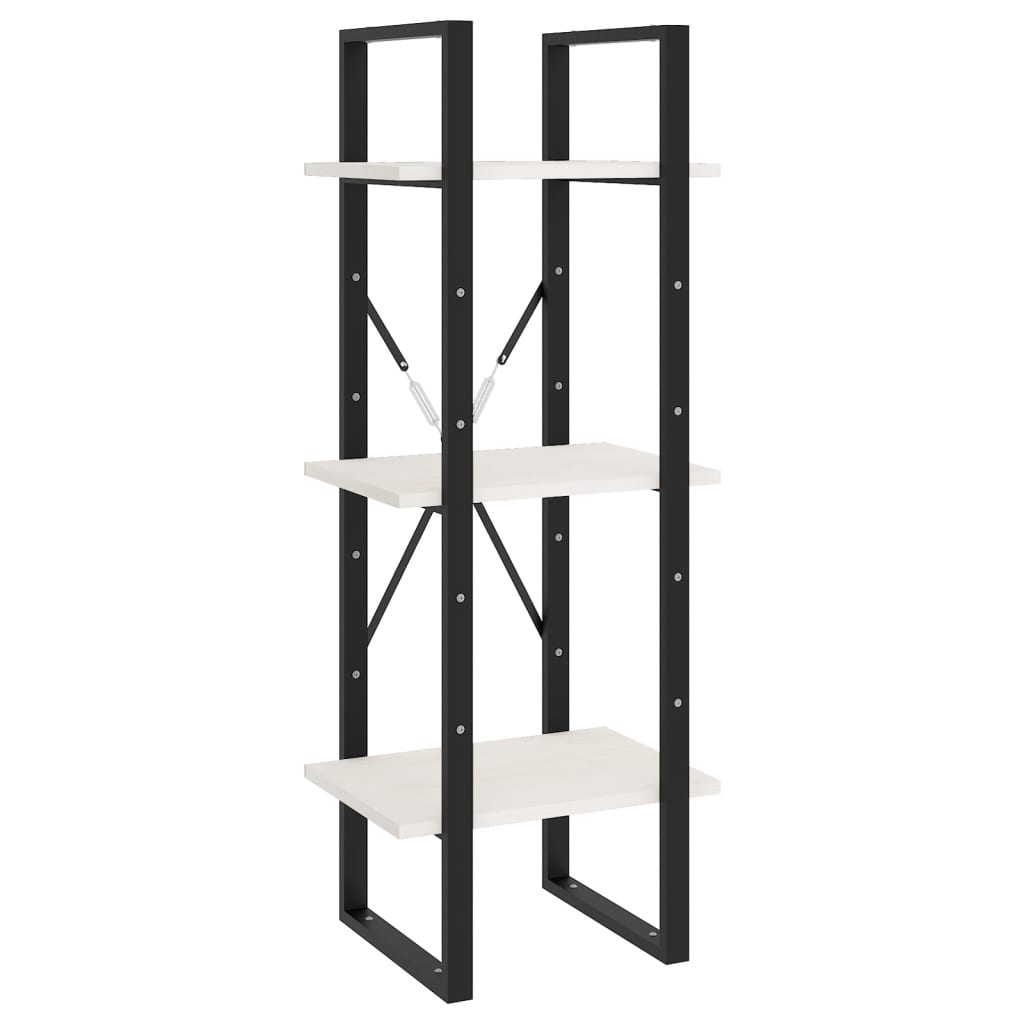 Knihovna S 5 Policemi 40 X 30 X 175 Cm Borové Dřevo