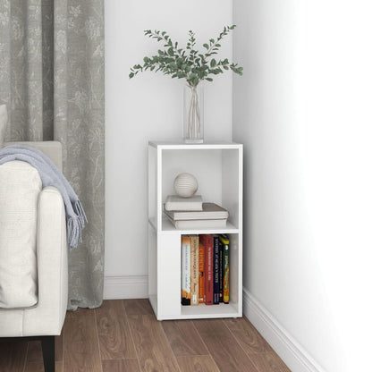 Rohová Skříňka Bílá 33 X 33 X 67 Cm Kompozitní Dřevo