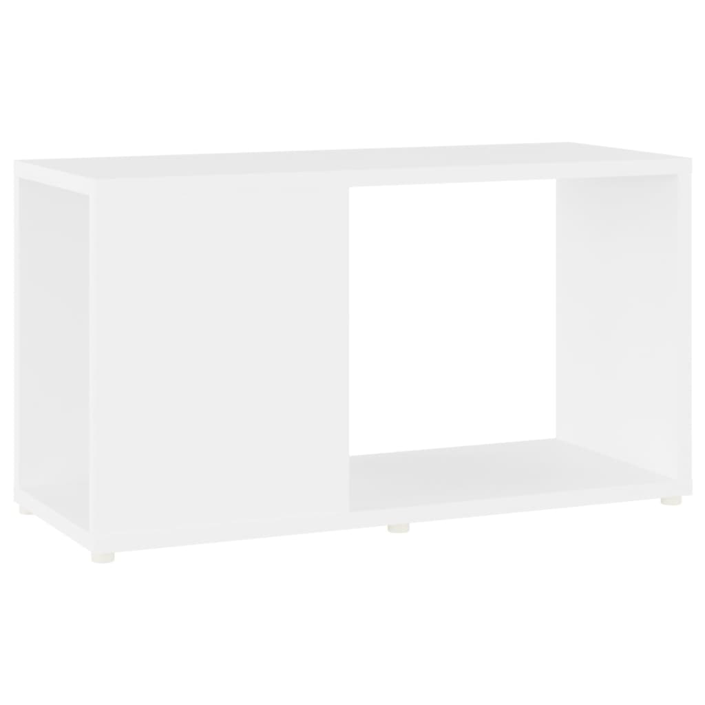 Tv Skříňka Bílá 60 X 24 X 32 Cm Dřevotříska