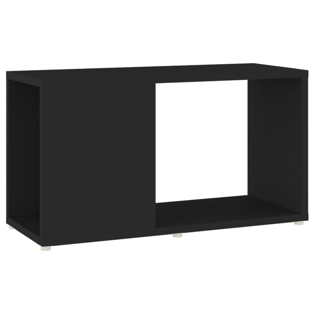 Tv Skříňka Černá 60 X 24 X 32 Cm Dřevotříska