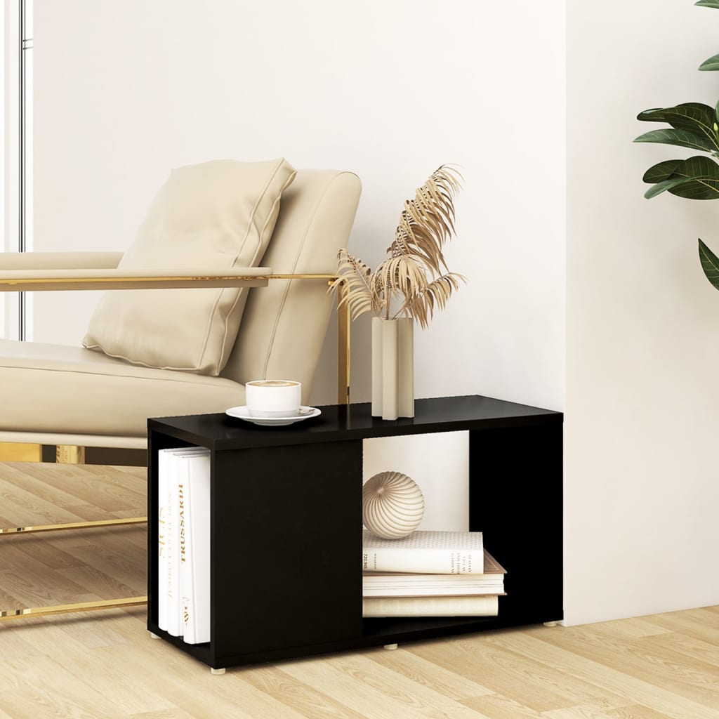 Tv Skříňka Černá 60 X 24 X 32 Cm Dřevotříska