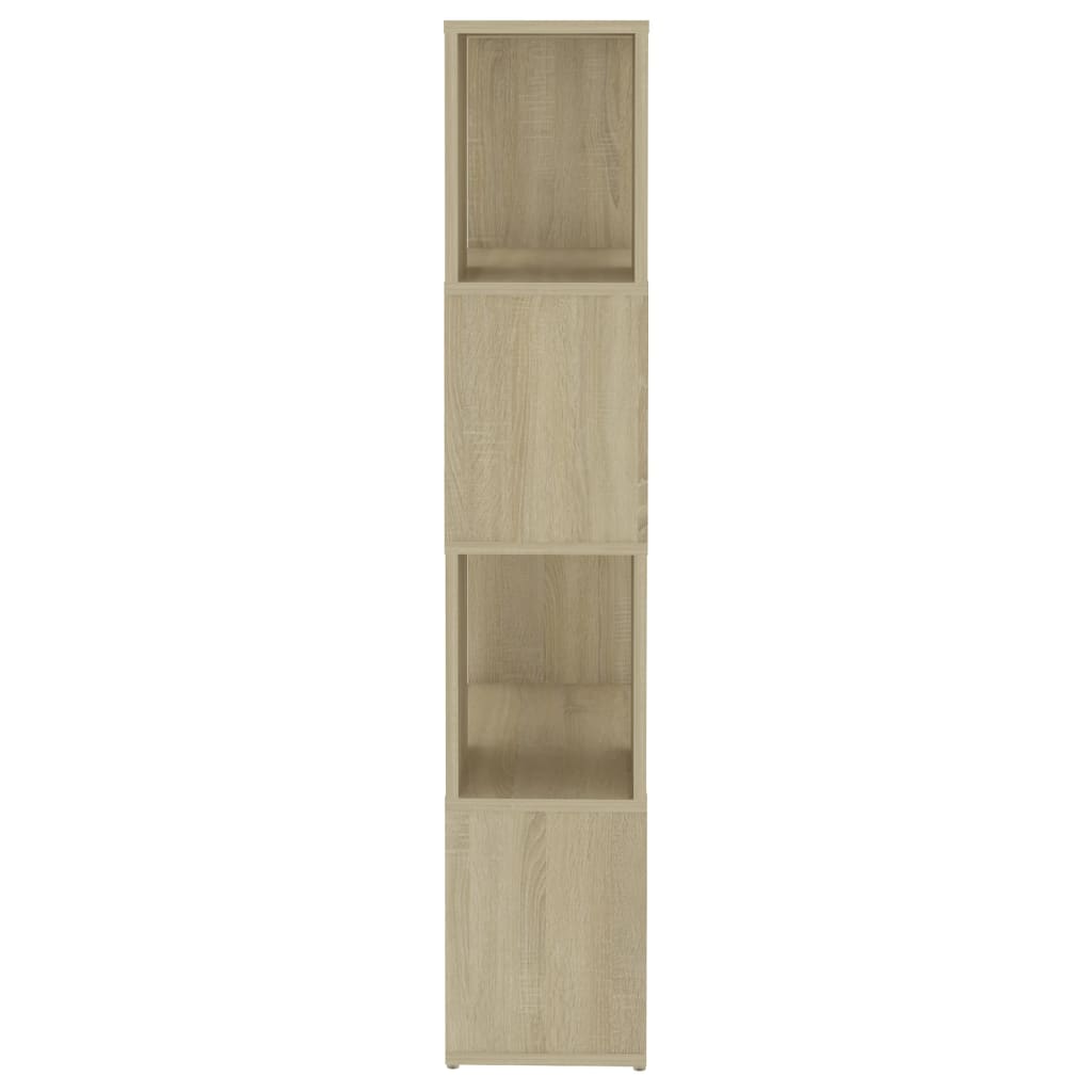 Knihovna/Dělicí Stěna Dub Sonoma 60 X 24 X 124,5 Cm Dřevotříska