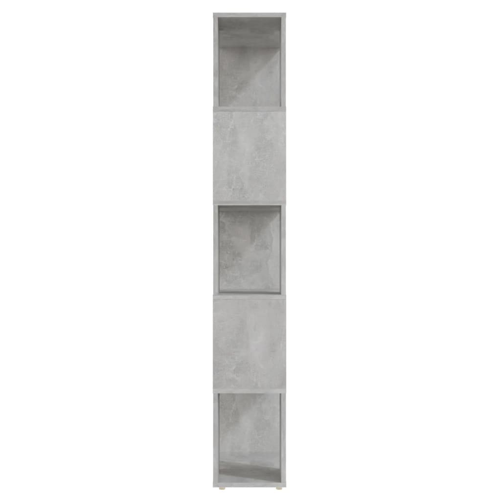 Knihovna / Dělicí Stěna Betonově Šedá 60 X 24 X 155 Cm