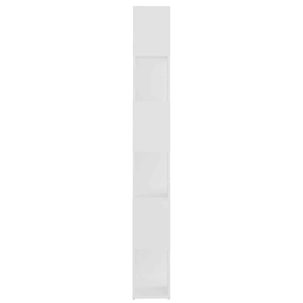Knihovna / Dělicí Stěna Bílá 60 X 24 X 186 Cm