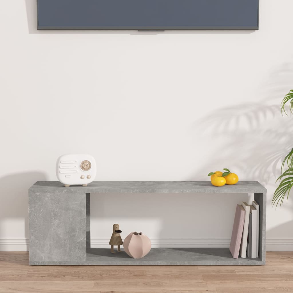 Tv Stolek Betonově Šedý 100 X 24 X 32 Cm Kompozitní Dřevo