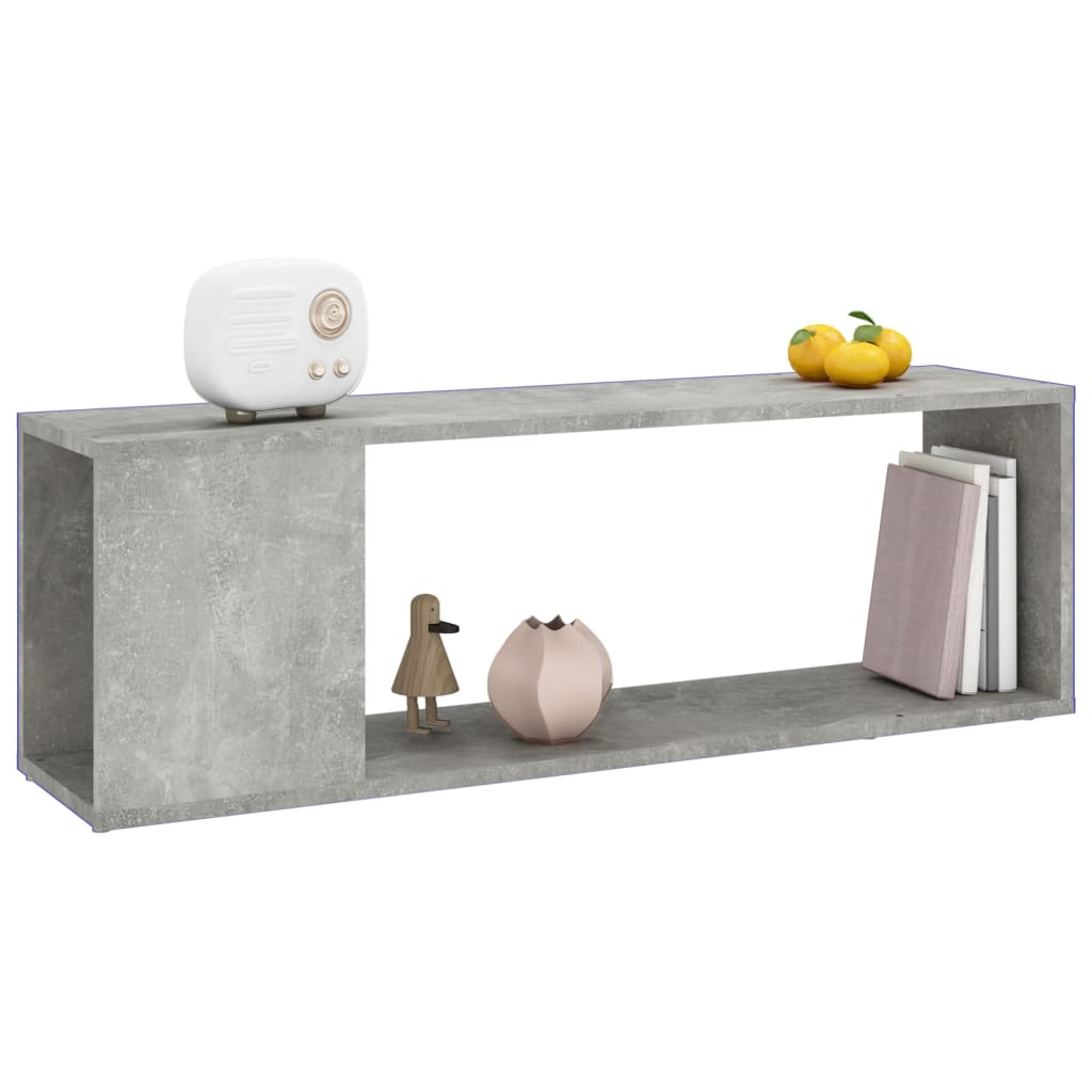 Tv Stolek Betonově Šedý 100 X 24 X 32 Cm Kompozitní Dřevo