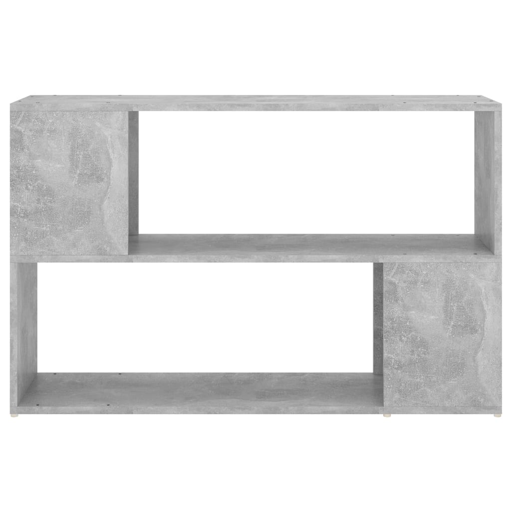 Knihovna Betonově Šedá 100 X 24 X 63 Cm Kompozitní Dřevo