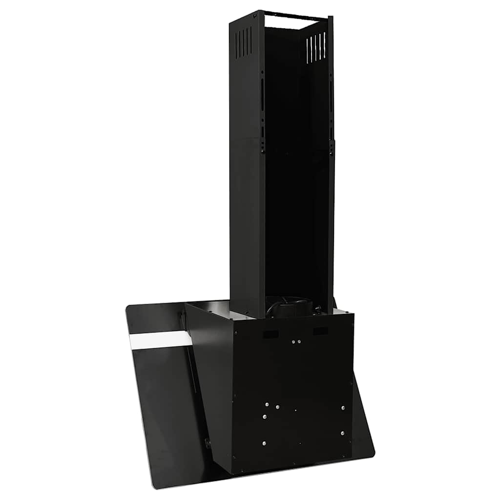 Nástěnná Digestoř 60 Cm Ocel A Tvrzené Sklo Černá