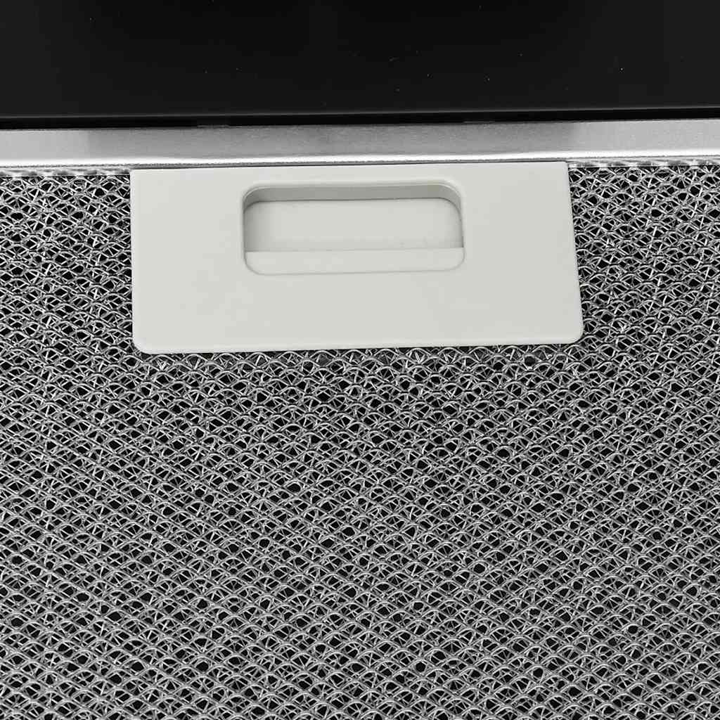 Nástěnná Digestoř 90 Cm Ocel A Tvrzené Sklo Černá