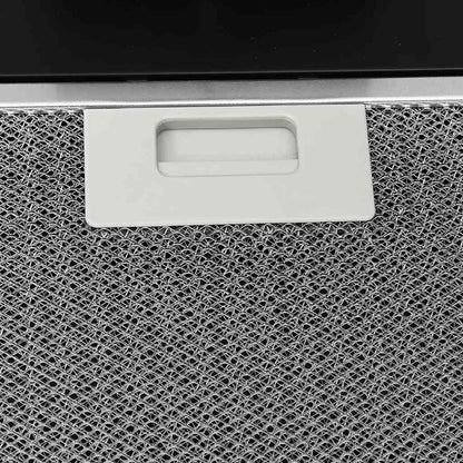 Nástěnná Digestoř 90 Cm Ocel A Tvrzené Sklo Černá