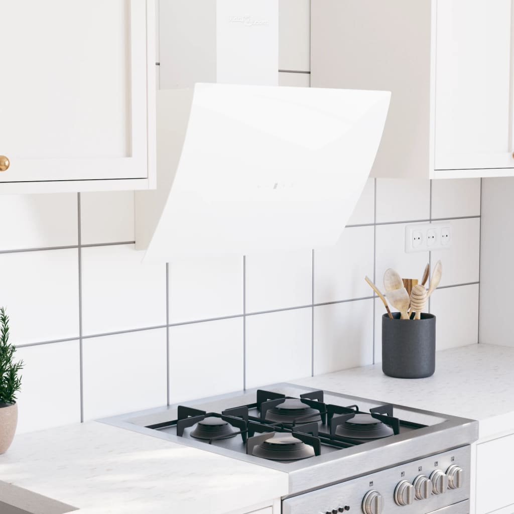 Nástěnná Digestoř 60 Cm Ocel A Tvrzené Sklo Černá