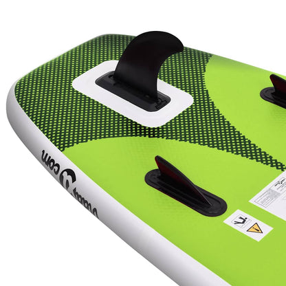 Nafukovací Sup Paddleboard A Příslušenství Zelený