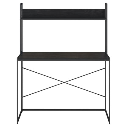 Počítačový Stůl Černý 110 X 60 X 138 Cm Kompozitní Dřevo