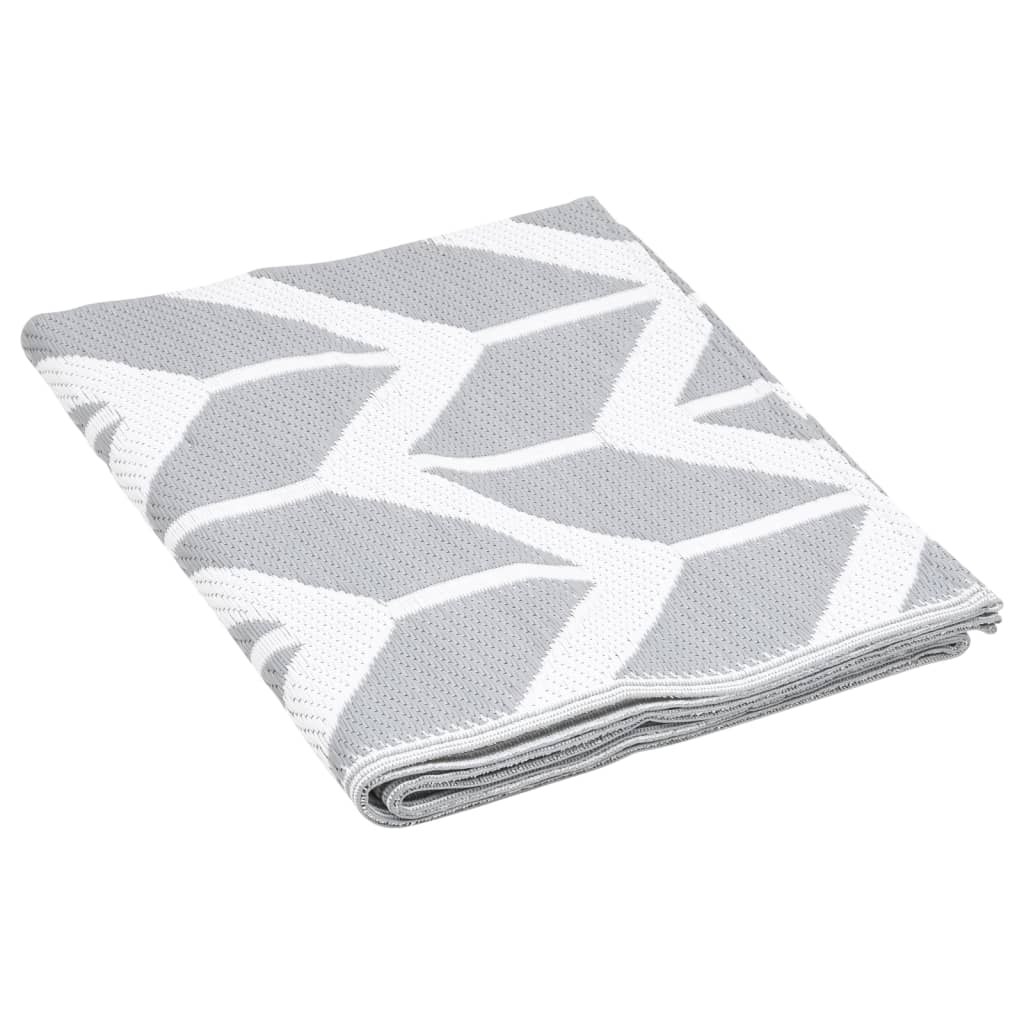 Venkovní Koberec Arakil Šedý Pp Bílo-Šedá