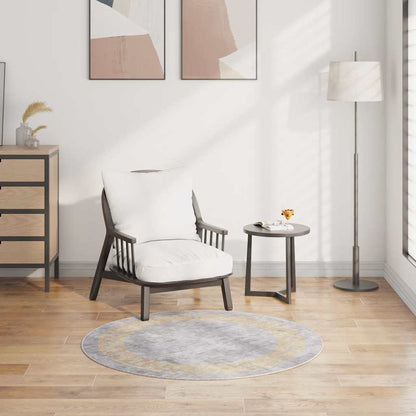 Koberec Pratelný Šedý Protiskluzový Šedá A Zlatá