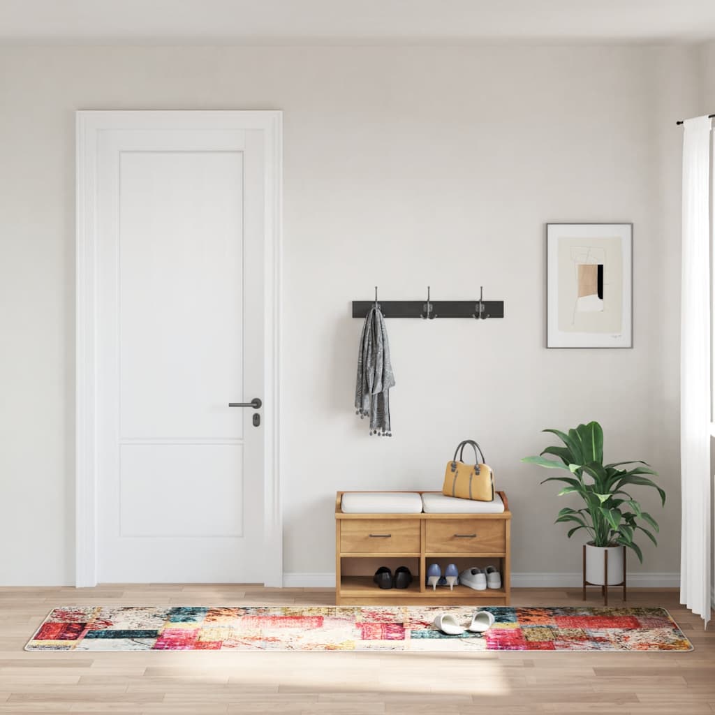 Koberec Pratelný Vícebarevný Protiskluzový Patchwork