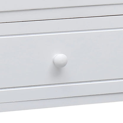 Tv Stolek Bílý 108 X 30 X 40 Cm Masivní Dřevo Pavlovnie