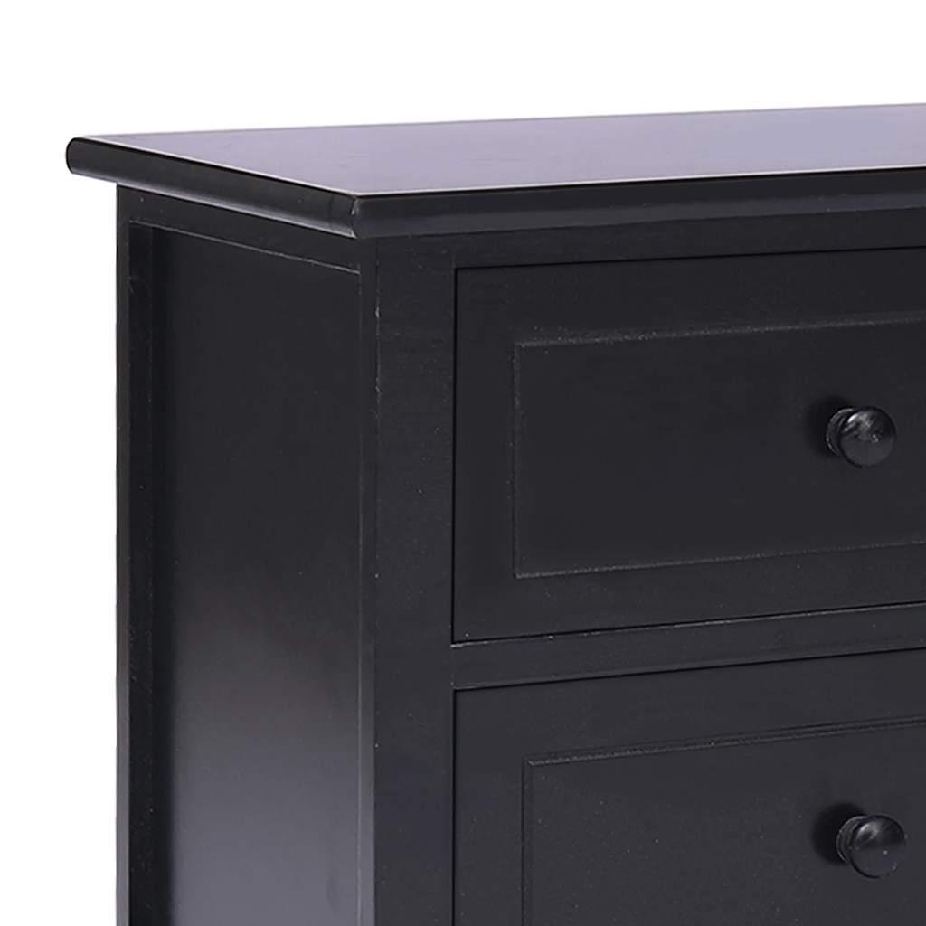 Tv Stolek Černý 108 X 30 X 40 Cm Masivní Dřevo Pavlovnie