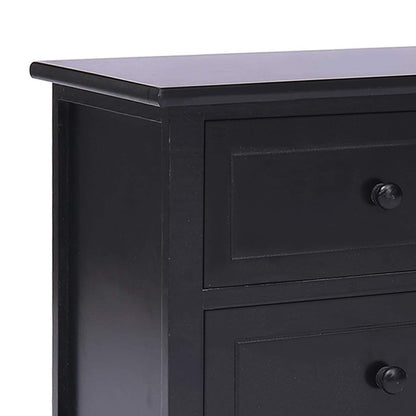 Tv Stolek Černý 108 X 30 X 40 Cm Masivní Dřevo Pavlovnie