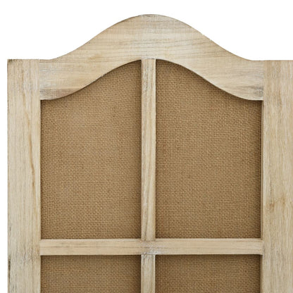 6Dílný Paraván Hnědý Textil