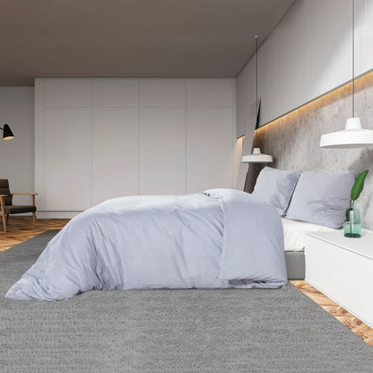 Sada Ložního Prádla Šedá 200 X 200 Cm Lehké Mikrovlákno Šedá