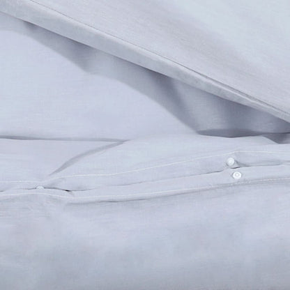 Sada Ložního Prádla Šedá 200 X 200 Cm Lehké Mikrovlákno Šedá