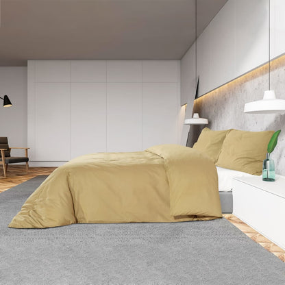 Sada Ložního Prádla 240 X 220 Cm Lehké Mikrovlákno Taupe